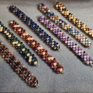 Elegant Multicolor Beaded Bracelets
